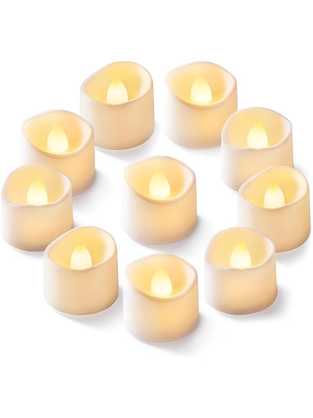 24-Pack Flameless LED Tea Lights Battery Operated 200+Hour Fake Electric Candles